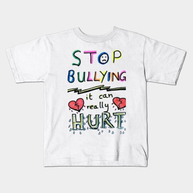 Stop bullying Kids T-Shirt by DKshirts